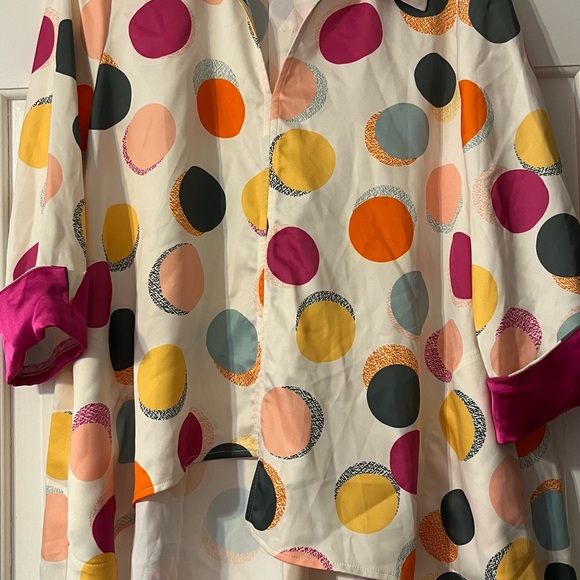 IC COLLECTION Tops - IC COLLECTION Pastel Polka Dot Blouse